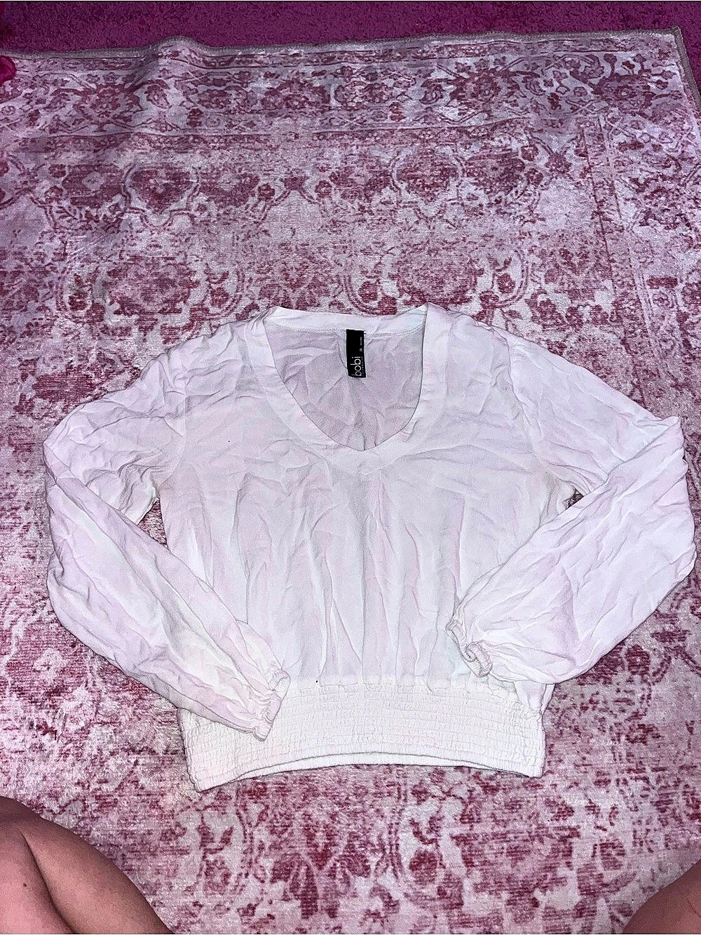 bobi white Long Sleeve Top